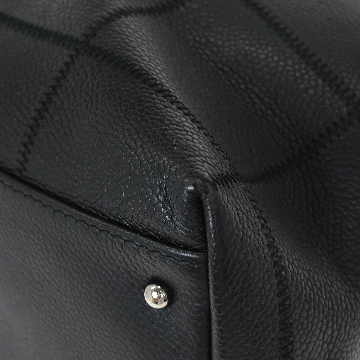 Chanel 2005-2006 Black Calfskin Choco Bar Tote Handbag