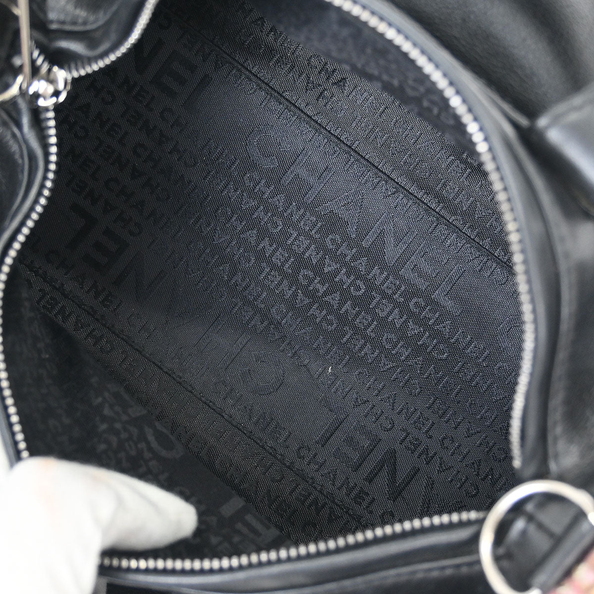 Chanel 2003-2004 Black Lambskin Handbag