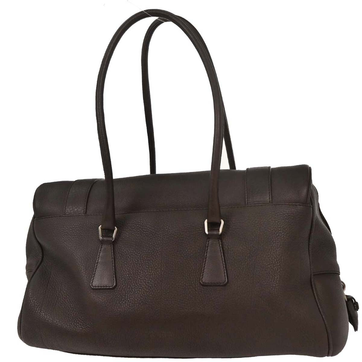 Prada Dark Brown Leather Handbag