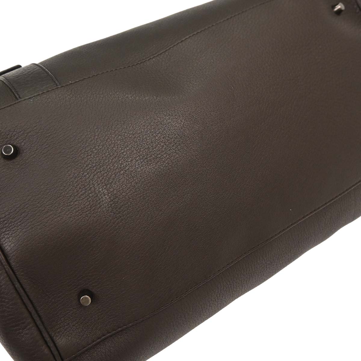 Prada Dark Brown Leather Handbag