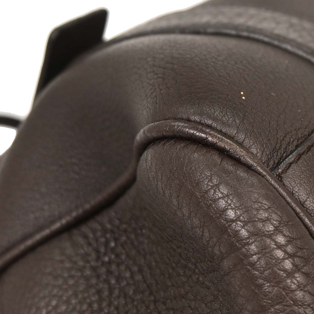 Prada Dark Brown Leather Handbag
