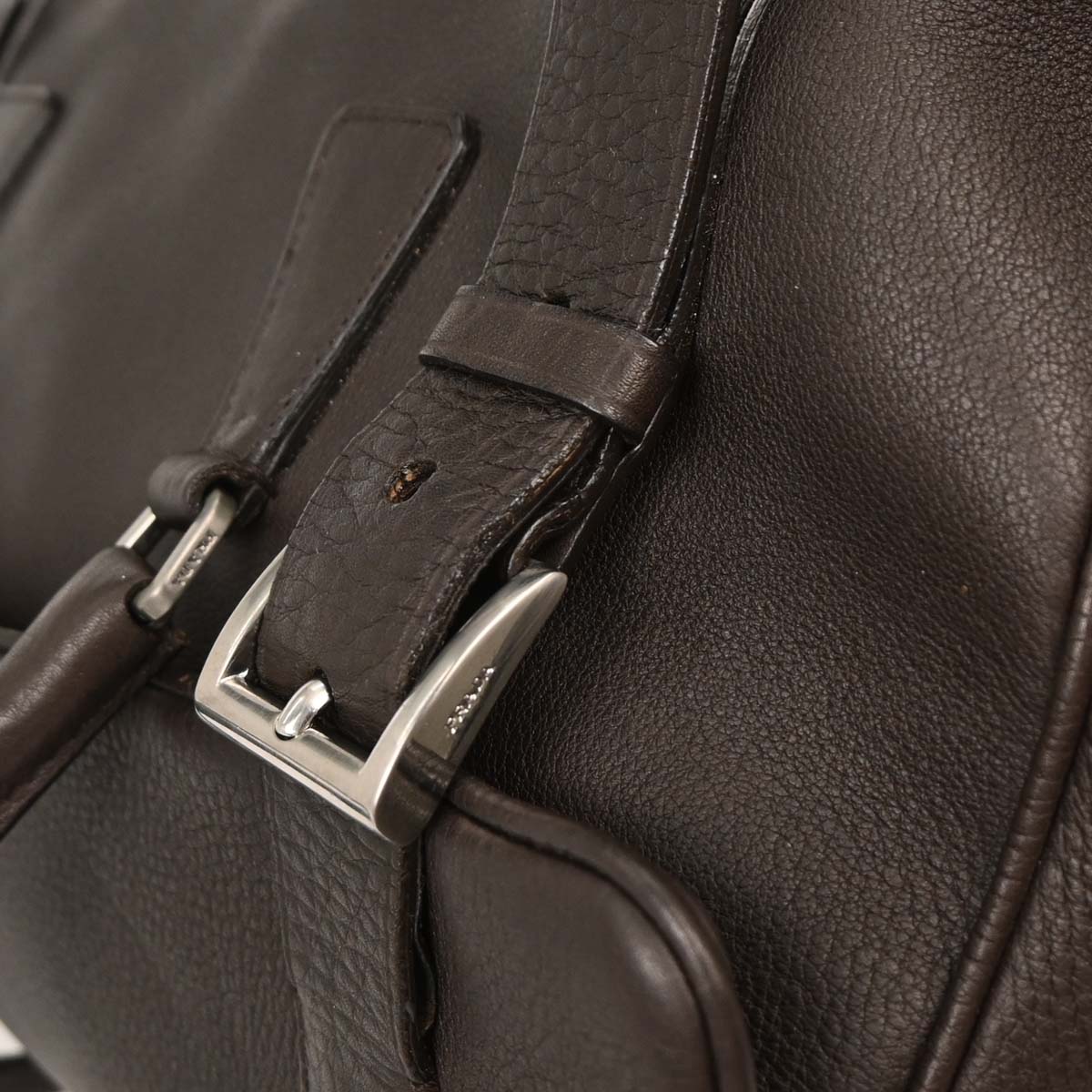 Prada Dark Brown Leather Handbag