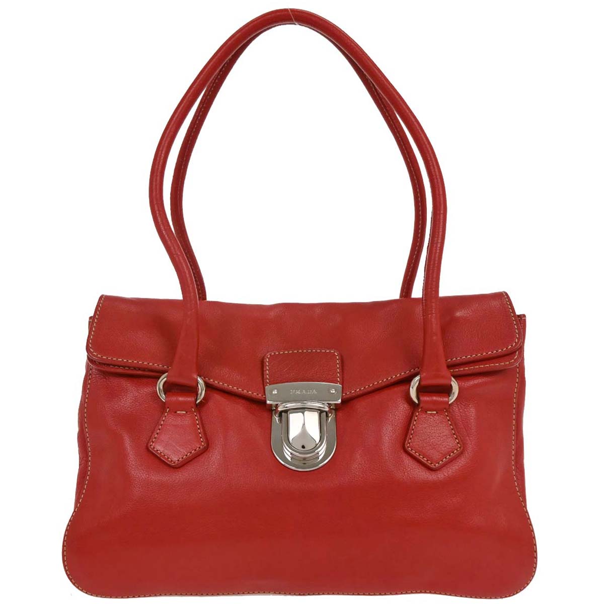 Prada Red Leather Handbag
