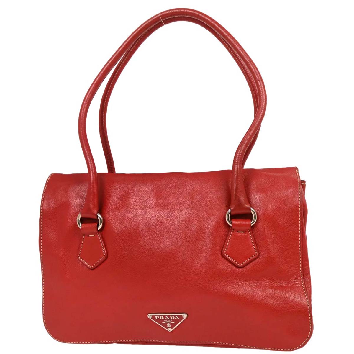 Prada Red Leather Handbag