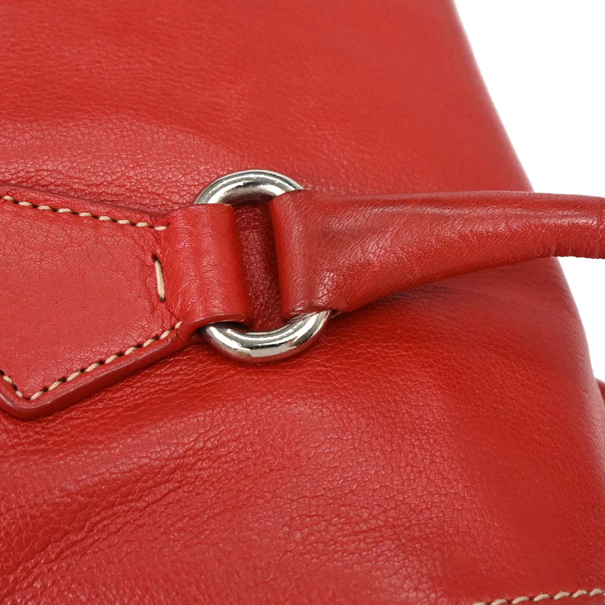 Prada Red Leather Handbag