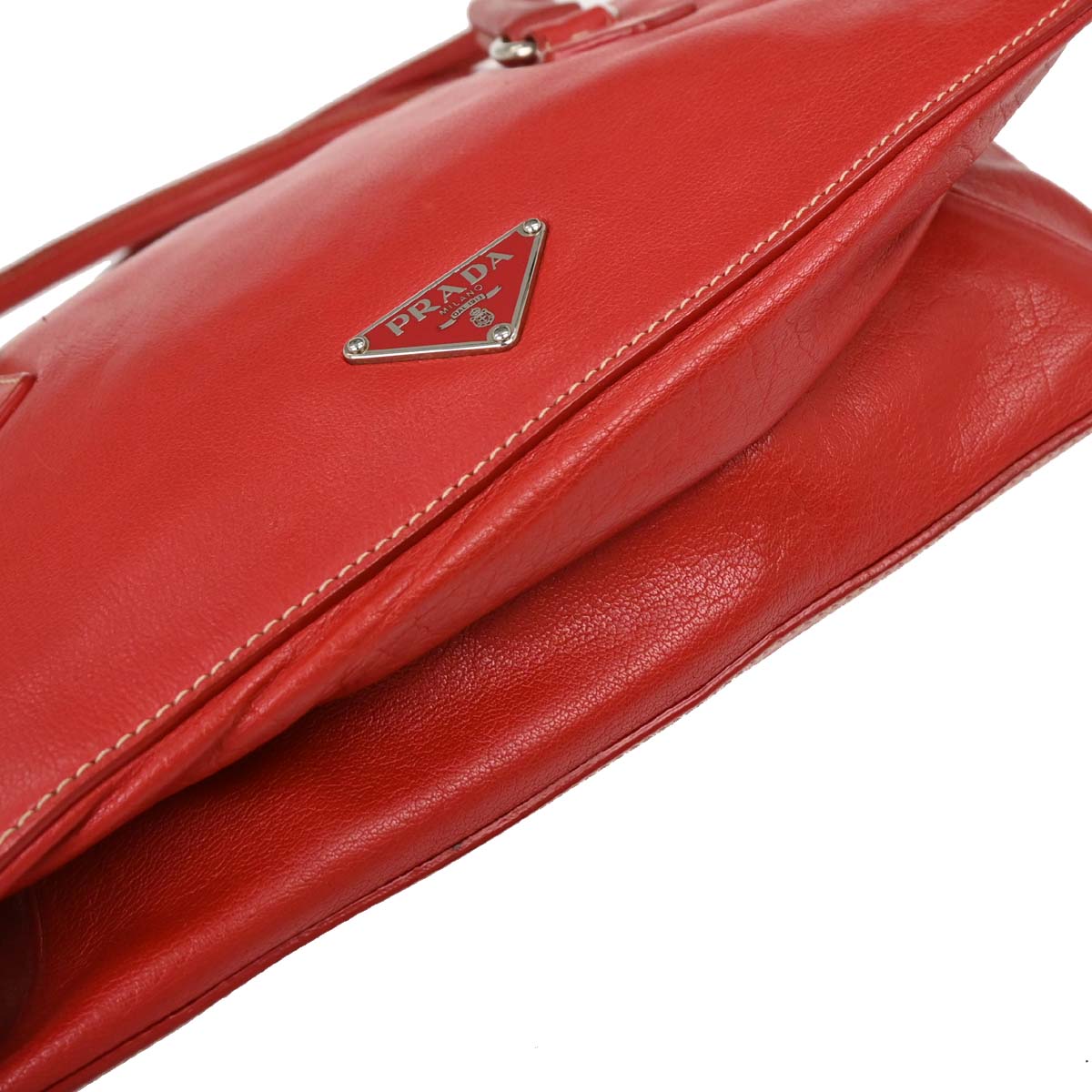Prada Red Leather Handbag