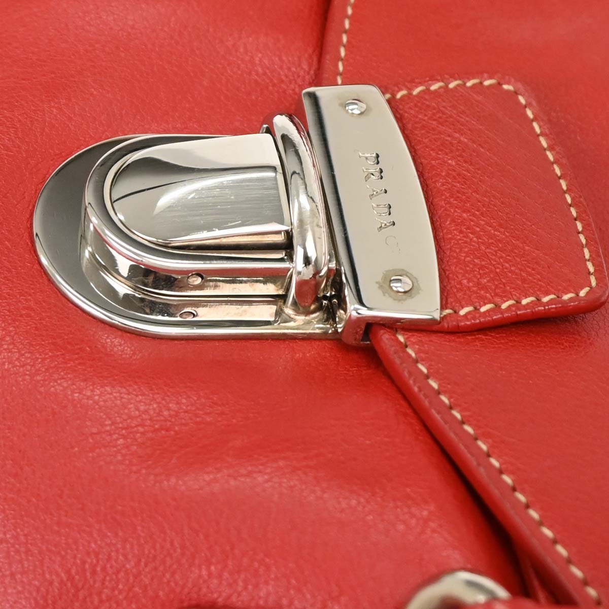Prada Red Leather Handbag