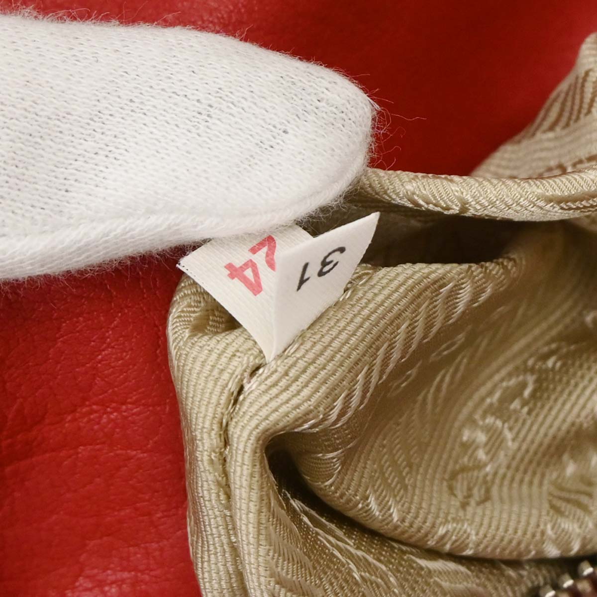 Prada Red Leather Handbag