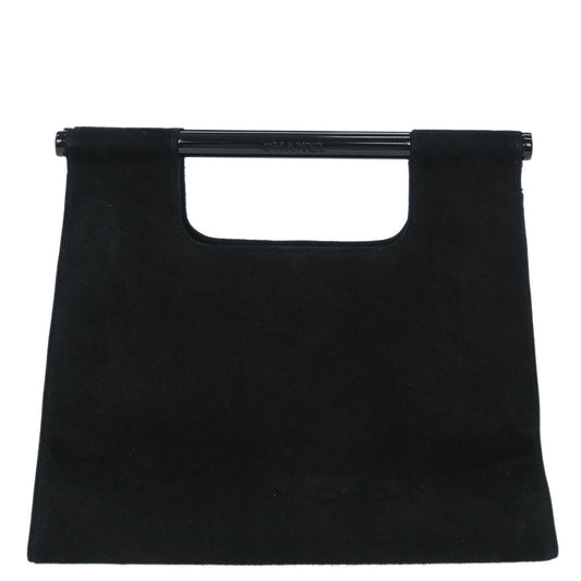 Chanel 1997-1999 Black Suede Handbag