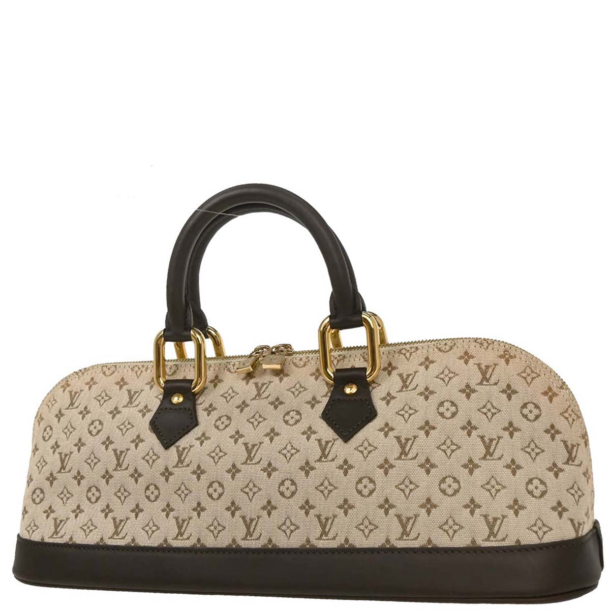 Louis Vuitton Khaki Monogram Mini Alma Long Handbag M92206