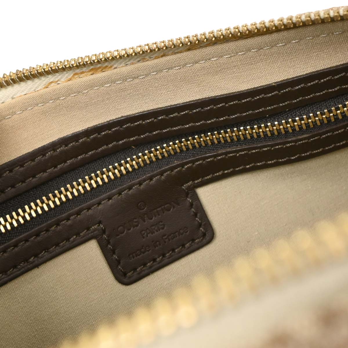 Louis Vuitton Khaki Monogram Mini Alma Long Handbag M92206