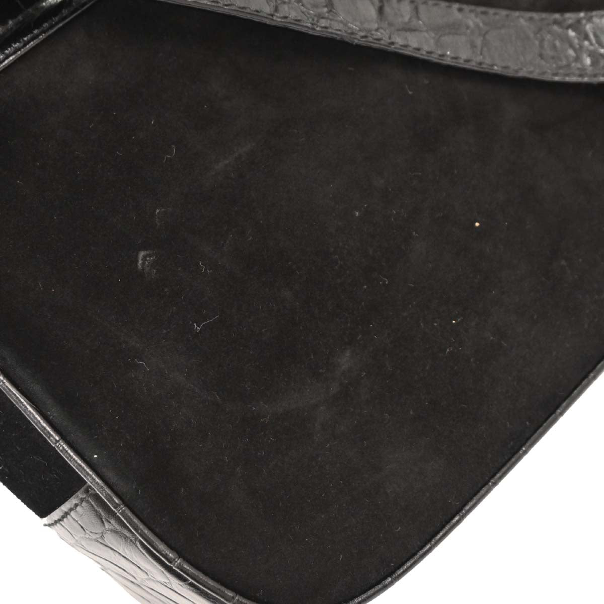 Salvatore Ferragamo Black Gancini Shoulder Bag