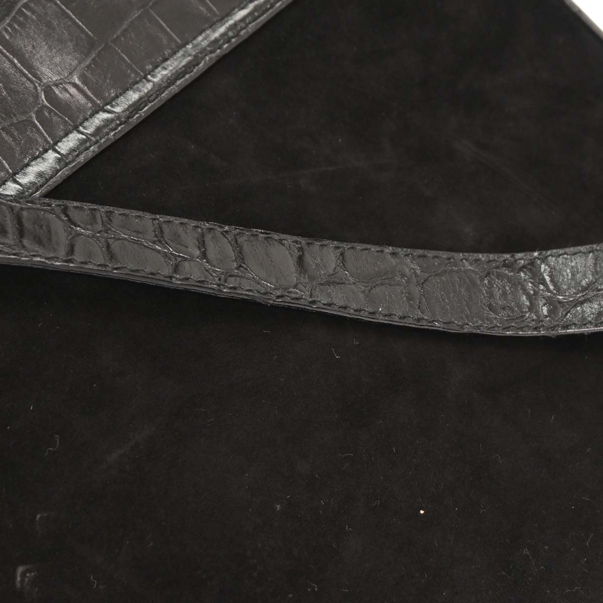 Salvatore Ferragamo Black Gancini Shoulder Bag
