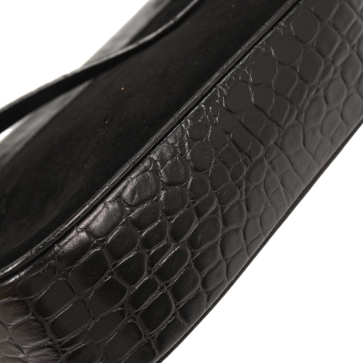 Salvatore Ferragamo Black Gancini Shoulder Bag