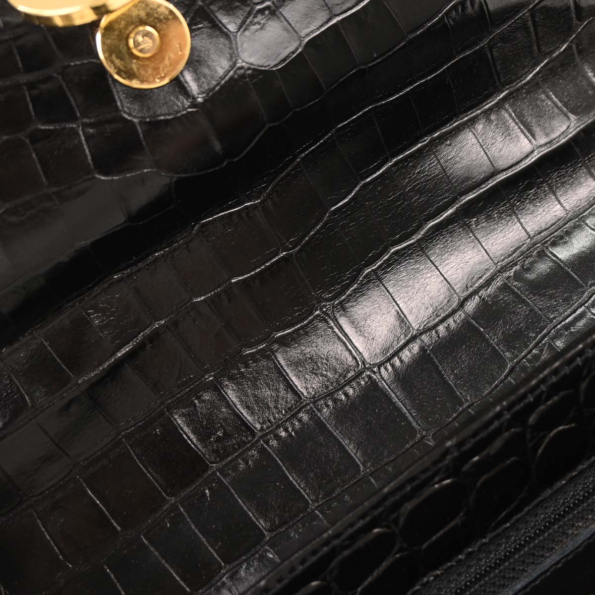 Salvatore Ferragamo Black Gancini Shoulder Bag