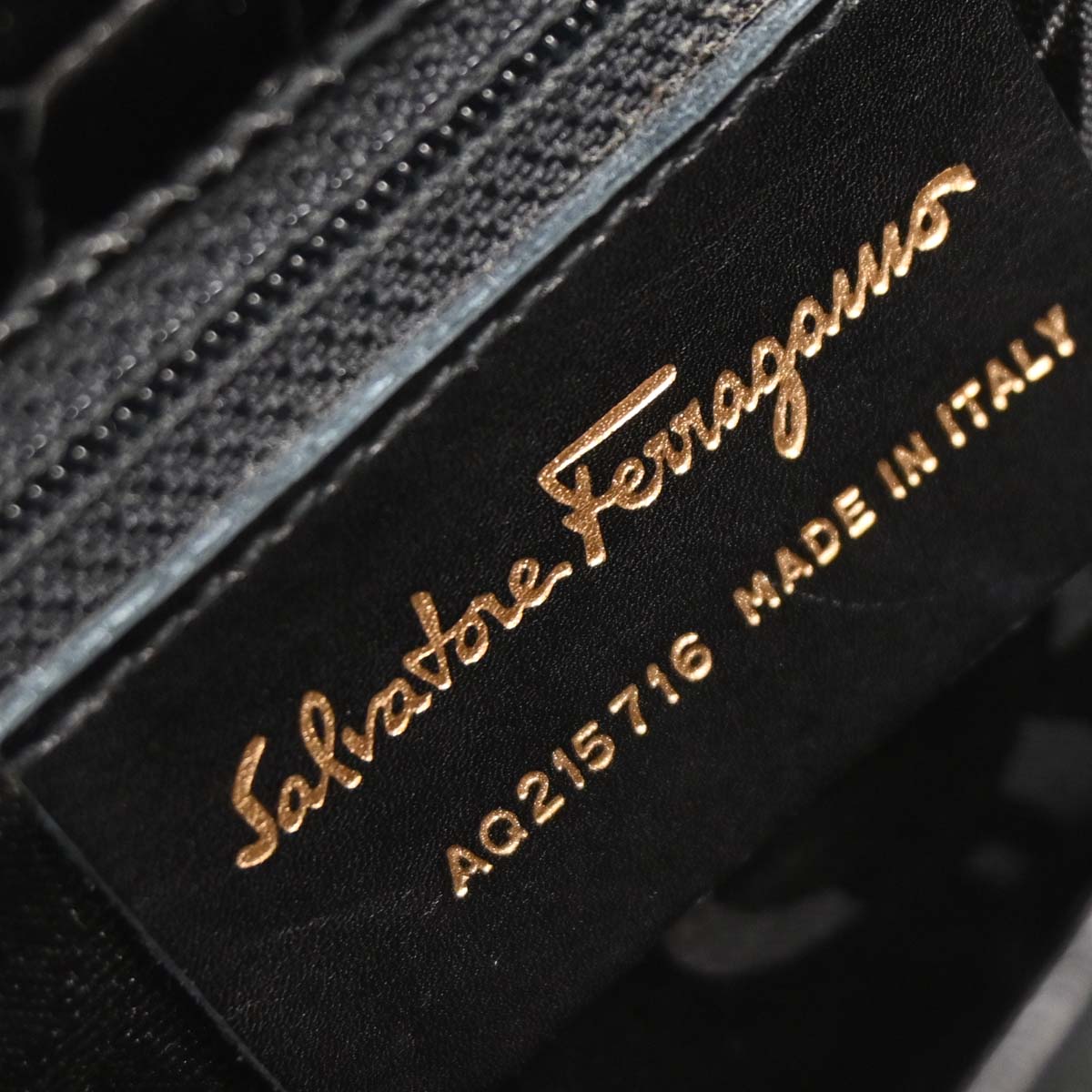 Salvatore Ferragamo Black Gancini Shoulder Bag