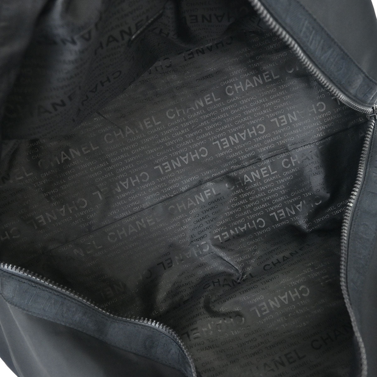 Chanel Black Nylon Sport Line Duffle Gym Handbag