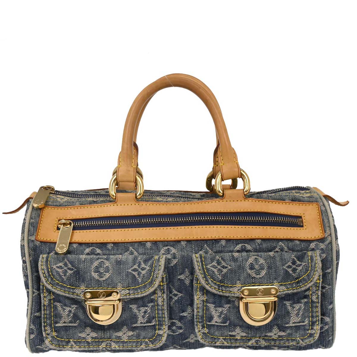 Louis Vuitton Blue Monogram Denim Neo Speedy Handbag M95019