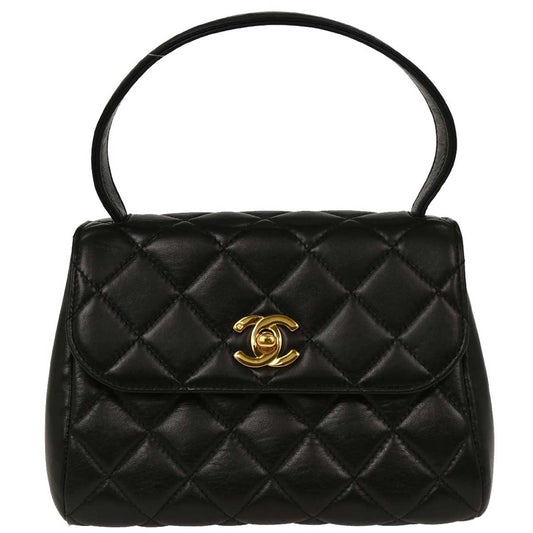 Chanel 1996-1997 Black Lambskin Handbag