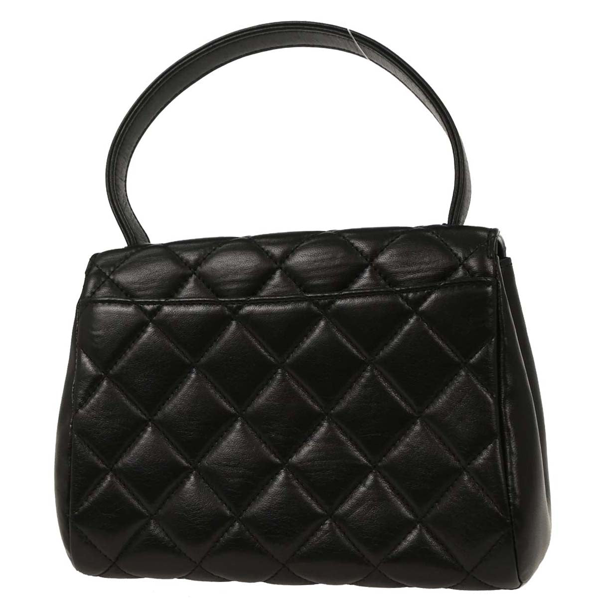 Chanel 1996-1997 Black Lambskin Handbag