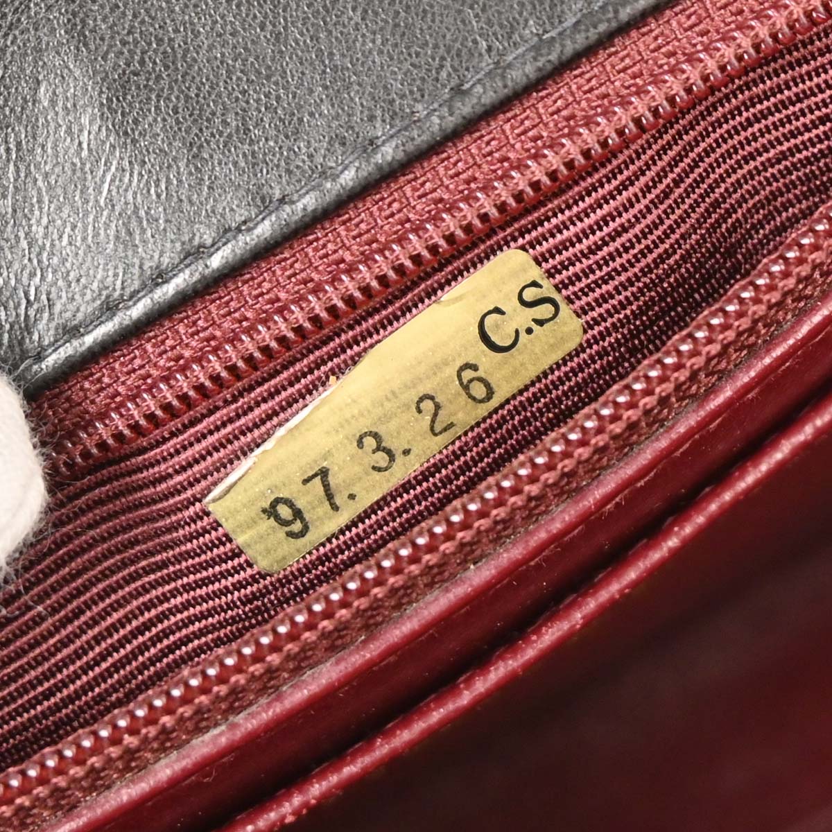 Chanel 1996-1997 Black Lambskin Handbag