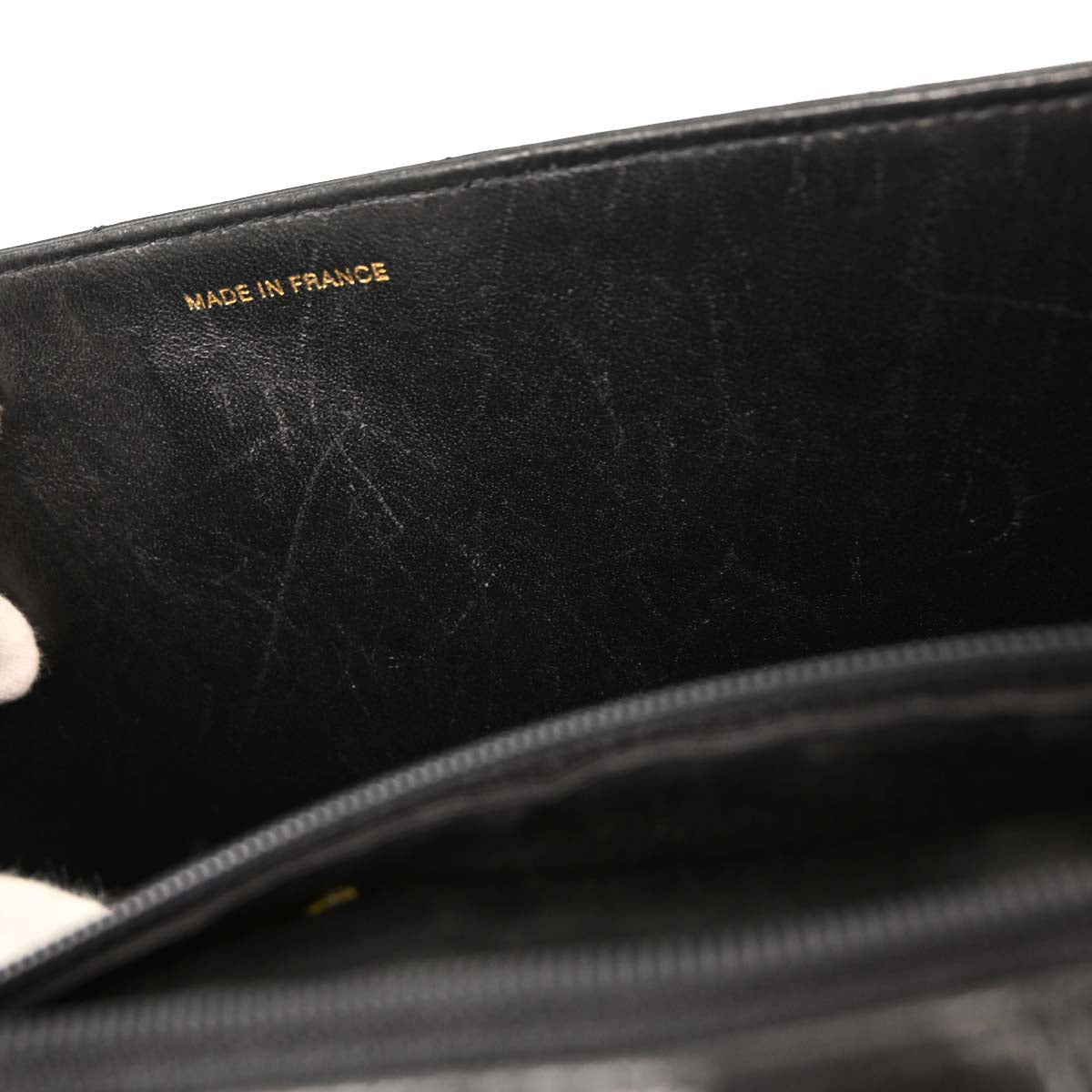 Chanel 1996-1997 Black Lambskin Business Briefcase Handbag