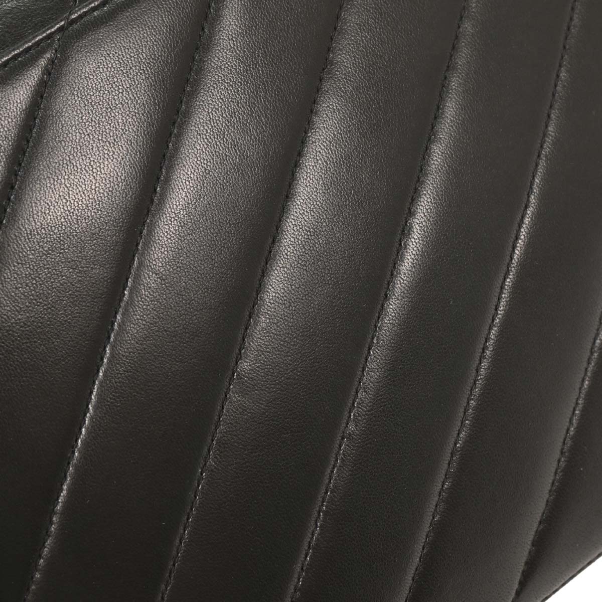 Chanel 1991-1994 Black Lambskin Kelly 2way Shoulder Handbag