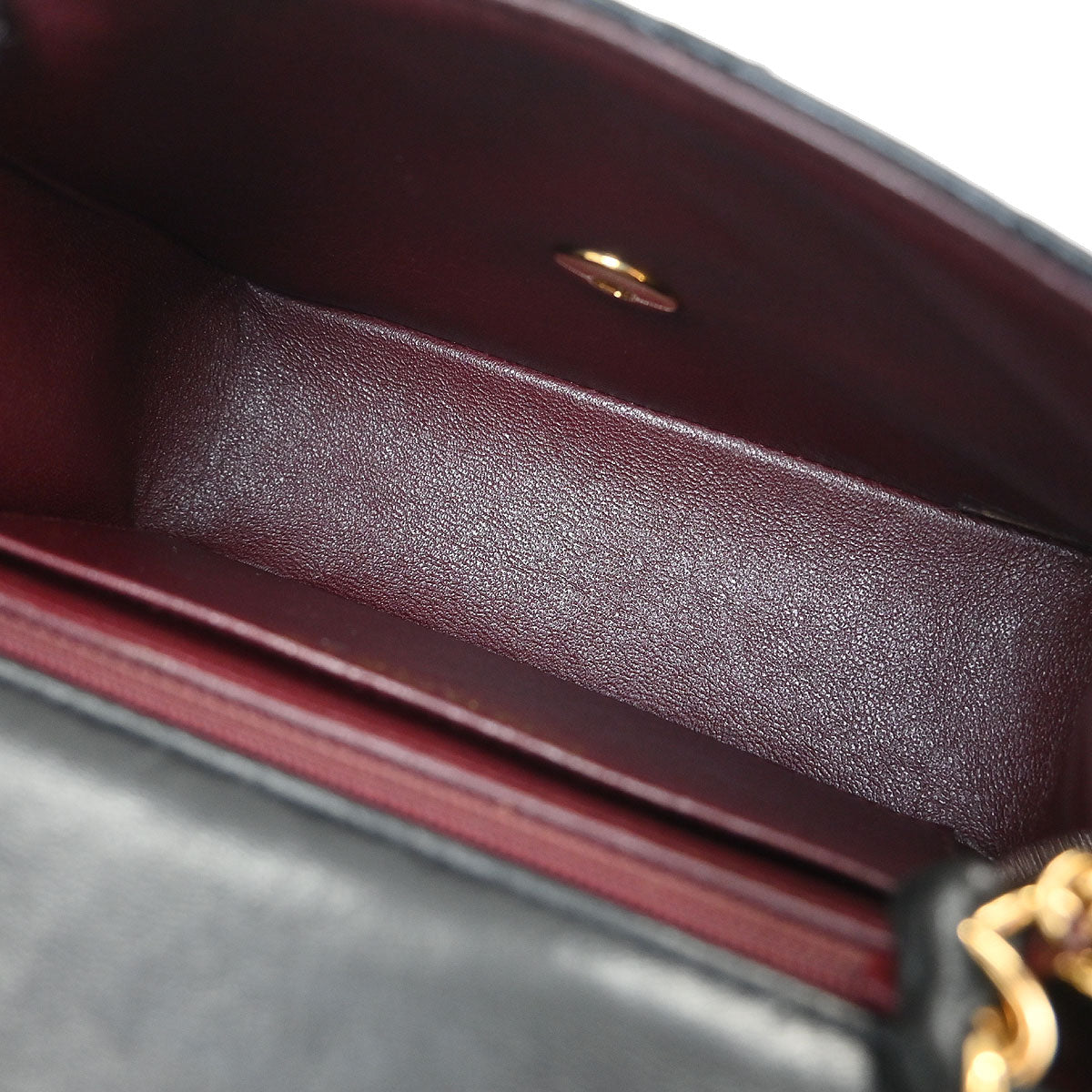 Chanel 2002-2003 Black Lambskin Mini Classic Square Flap Shoulder Bag