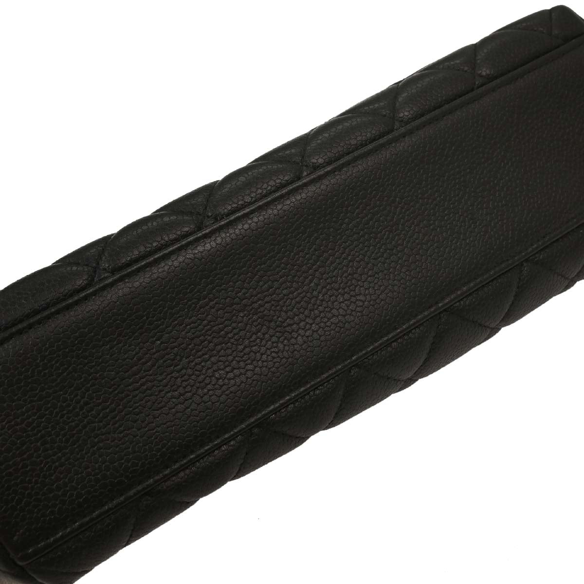 Chanel 1996-1997 Black Caviar Kelly Handbag