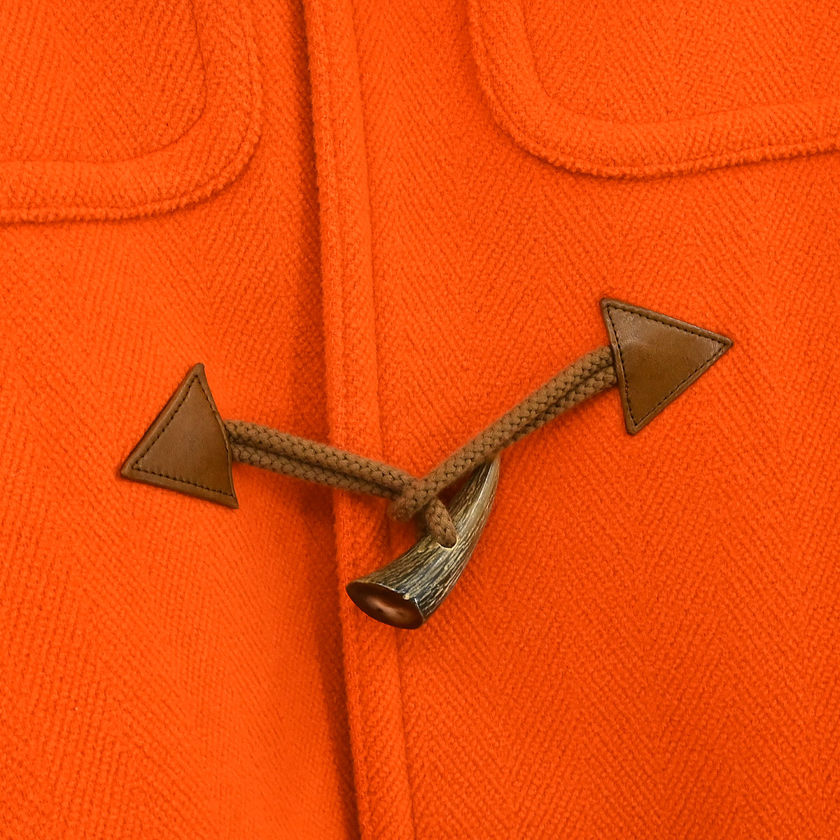 Hermes Duffel Coat Orange #52