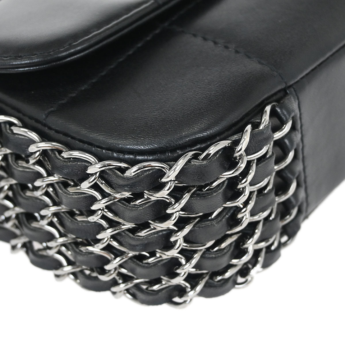 Chanel 2003-2004 Black Lambskin Handbag