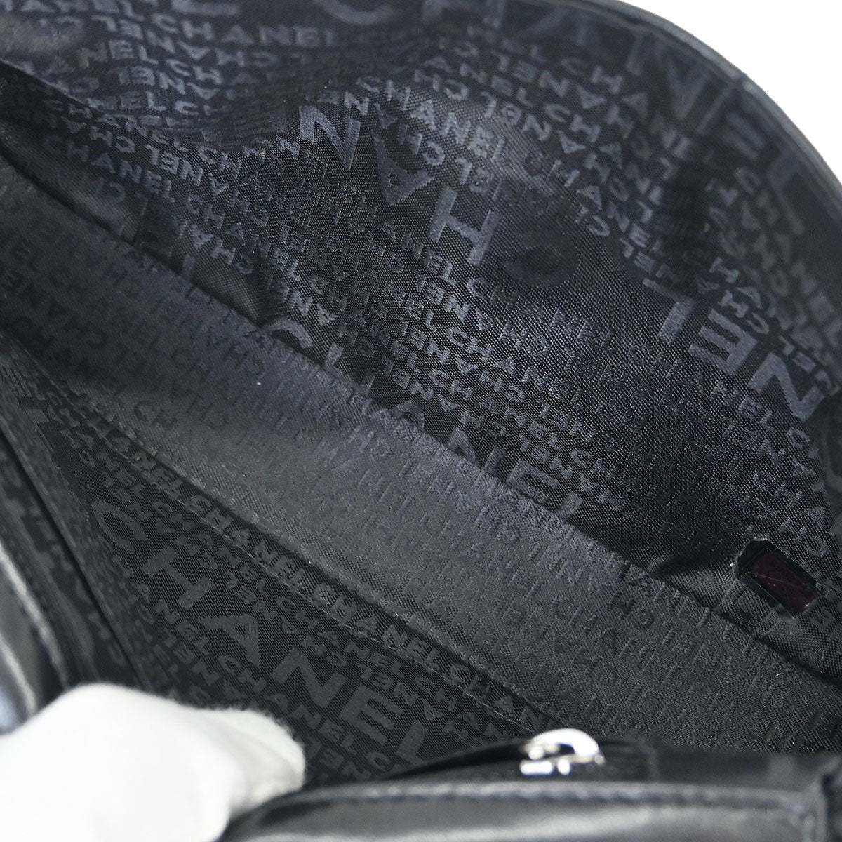 Chanel 2003-2004 Black Lambskin Handbag