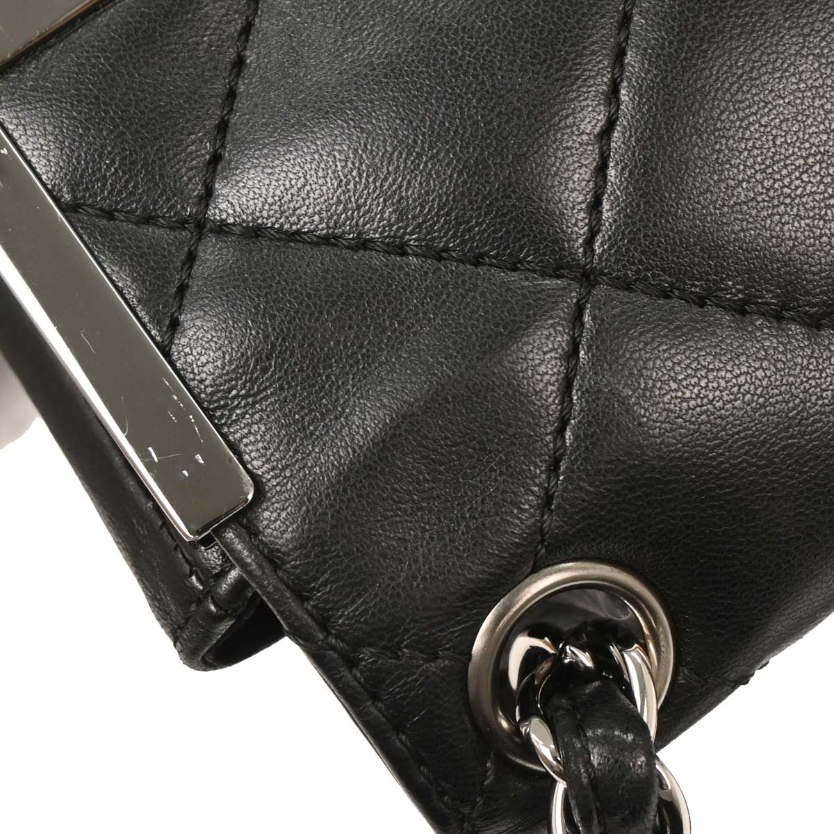 Chanel 2006-2008 Black Lambskin Shoulder Bag