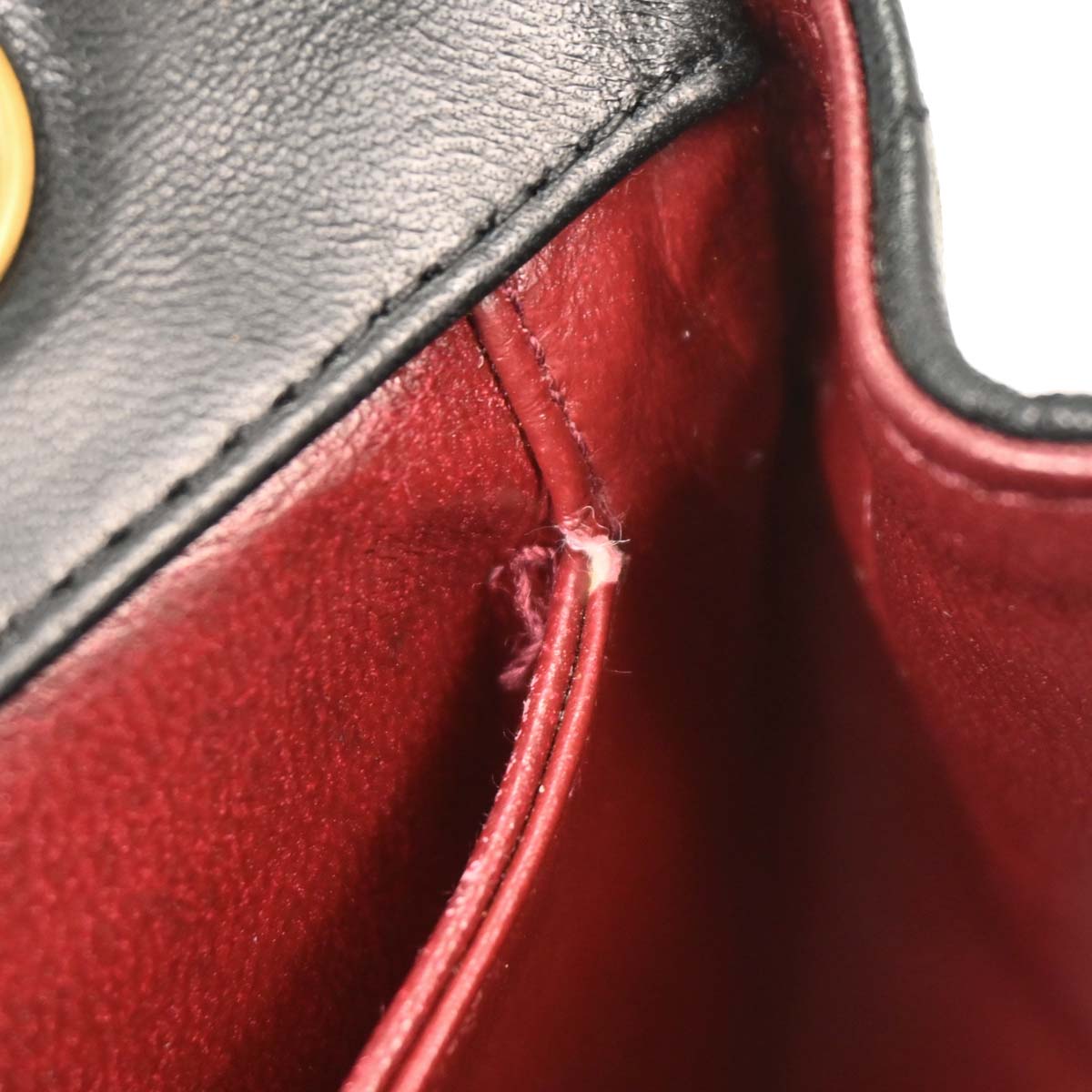 Chanel 1989-1991 Black Lambskin Shoulder Bag