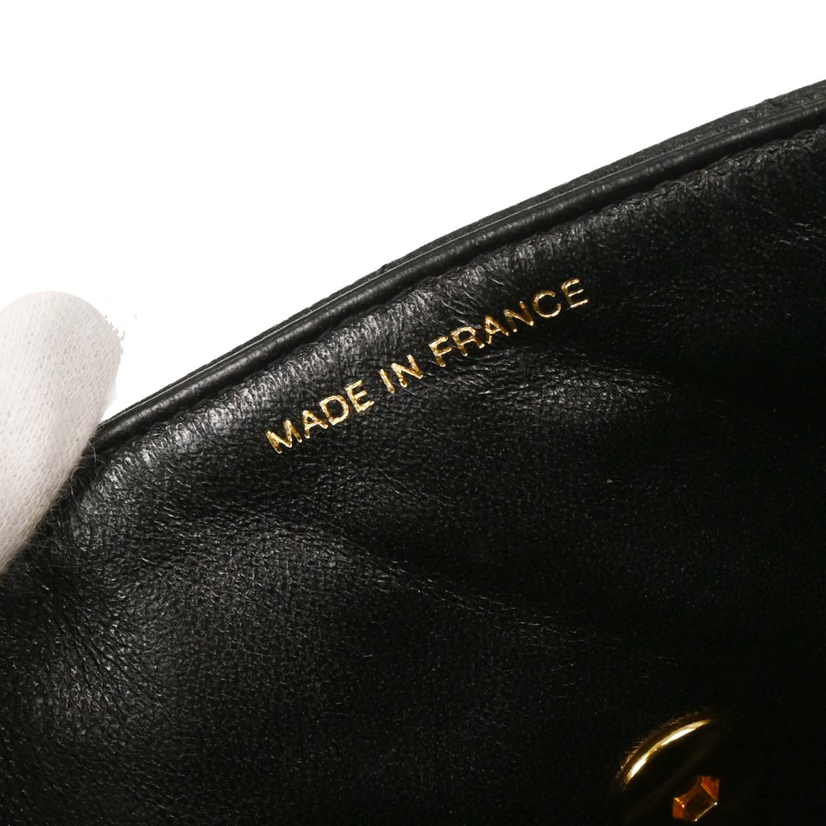 Chanel 1996-1997 Black Caviar Kelly Handbag