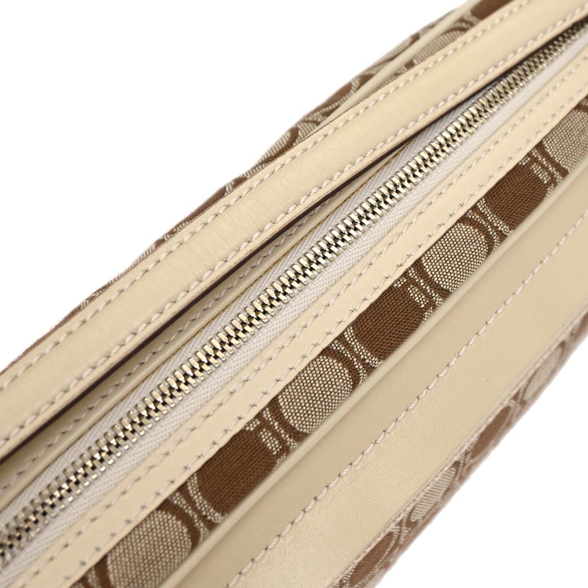 Salvatore Ferragamo Beige Canvas Handbag