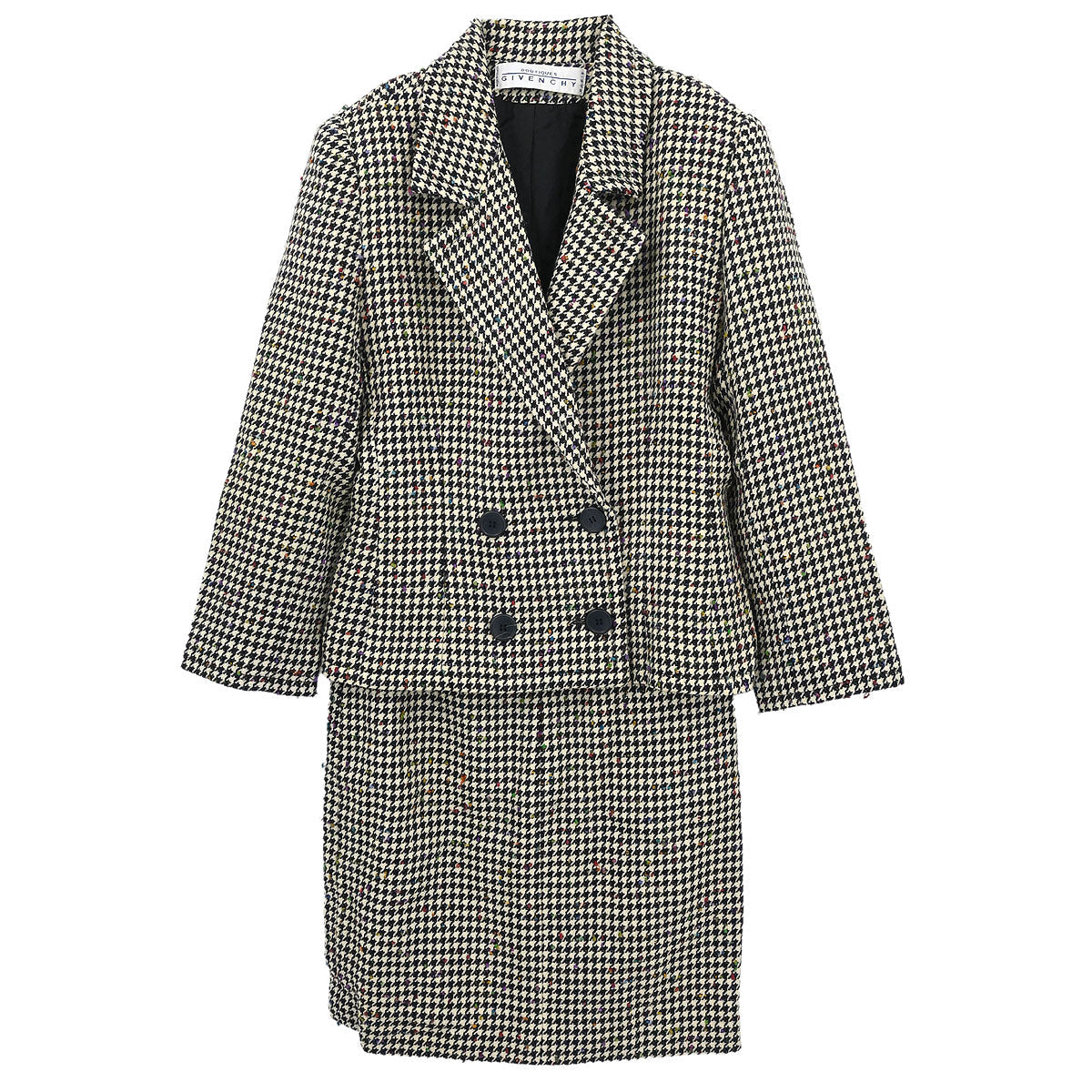 Givenchy Setup Suit Jacket Skirt Black #38 – AMORE Vintage Tokyo