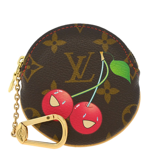 Louis Vuitton Cherry Porte Monnaie Rond Coin Case Wallet M95043