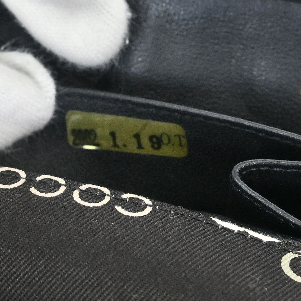 Chanel 2000-2002 Black Canvas COCO East West Choco Bar Shoulder Bag