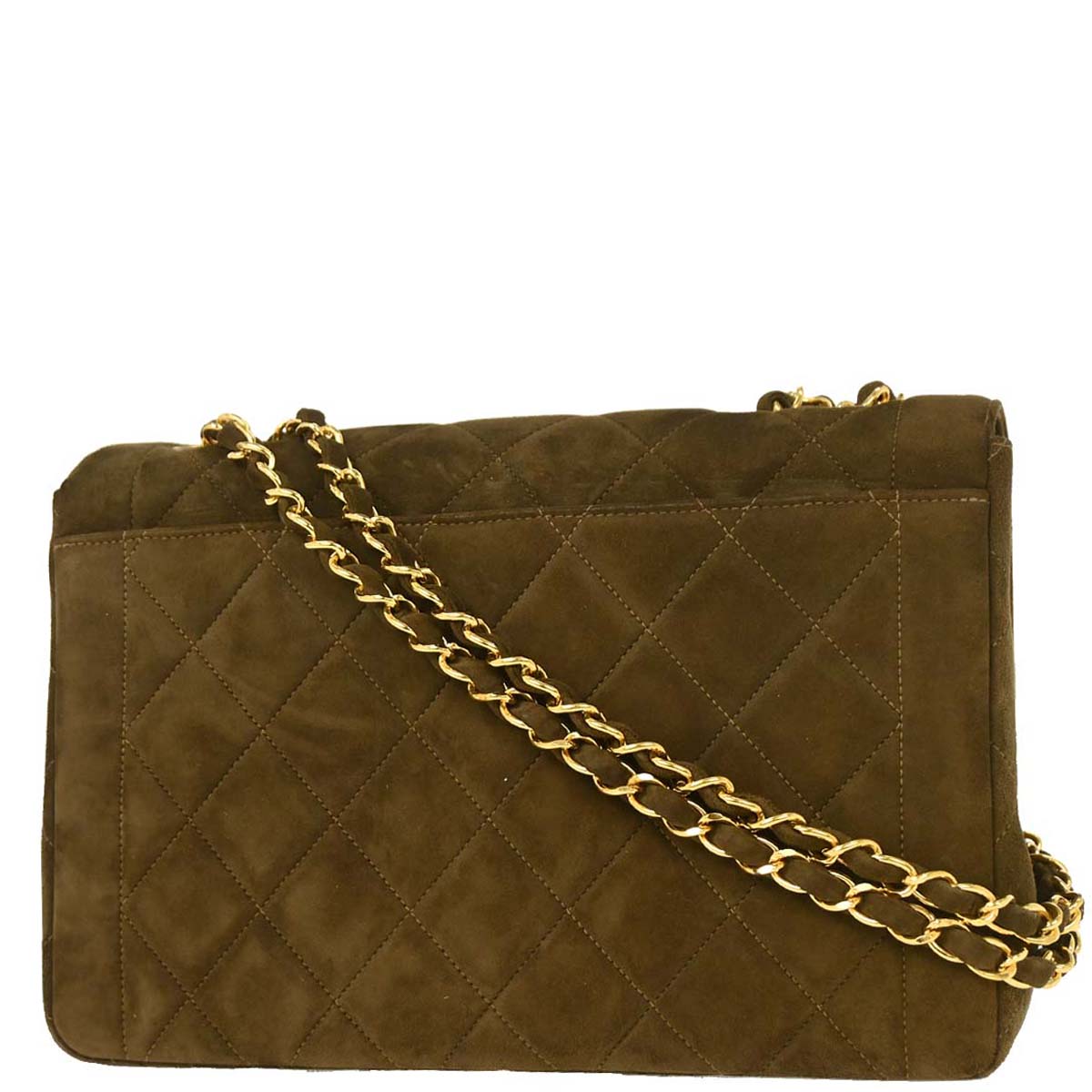 Chanel 1994-1996 Brown Suede Shoulder Bag