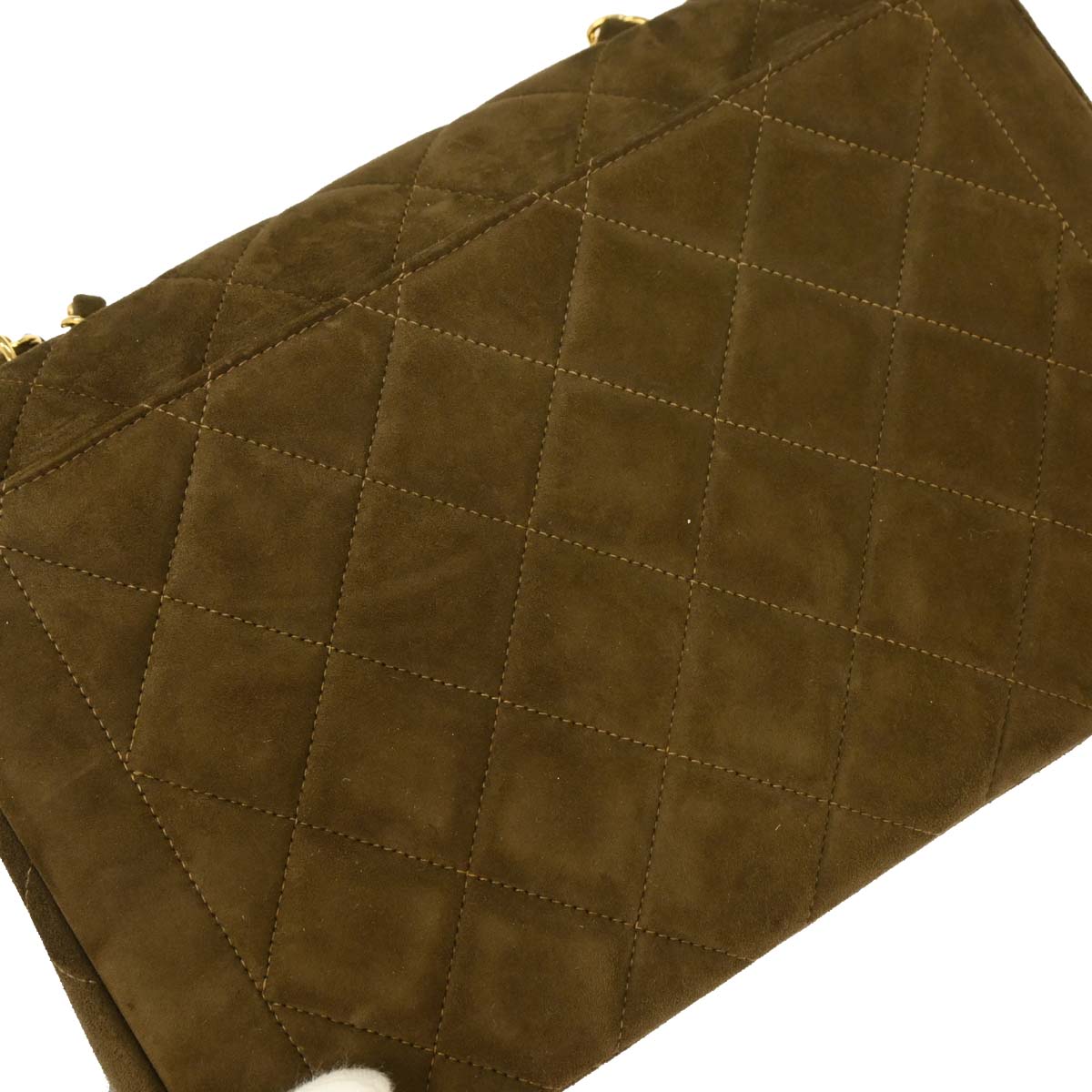 Chanel 1994-1996 Brown Suede Shoulder Bag