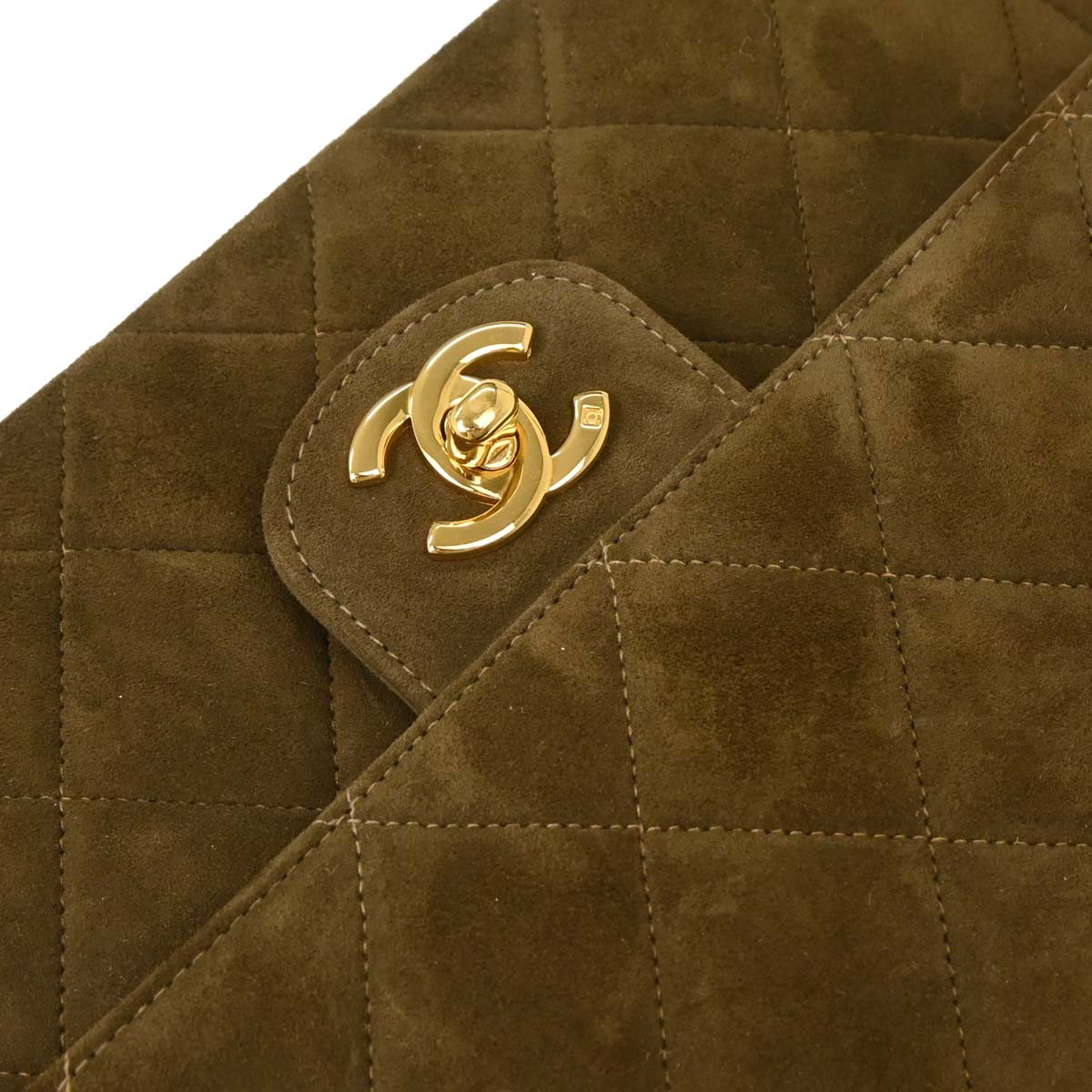 Chanel 1994-1996 Brown Suede Shoulder Bag