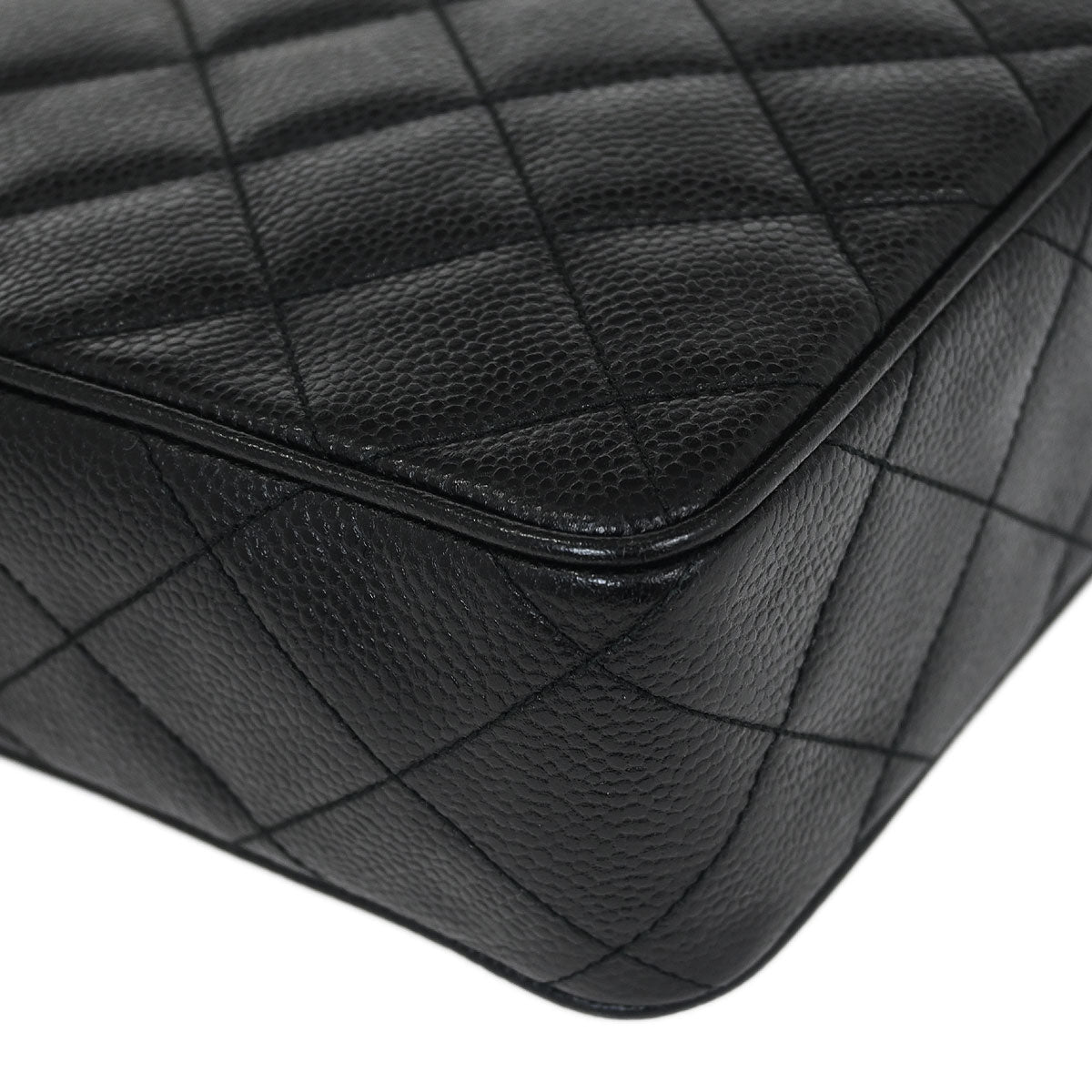 Chanel 1996-1997 Black Caviar Camera Bag