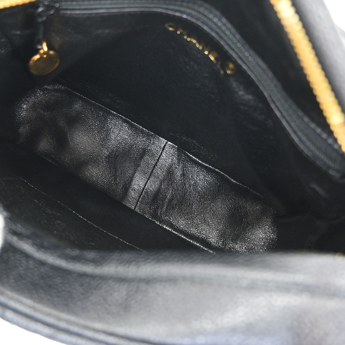 Chanel 1996-1997 Black Caviar Camera Bag