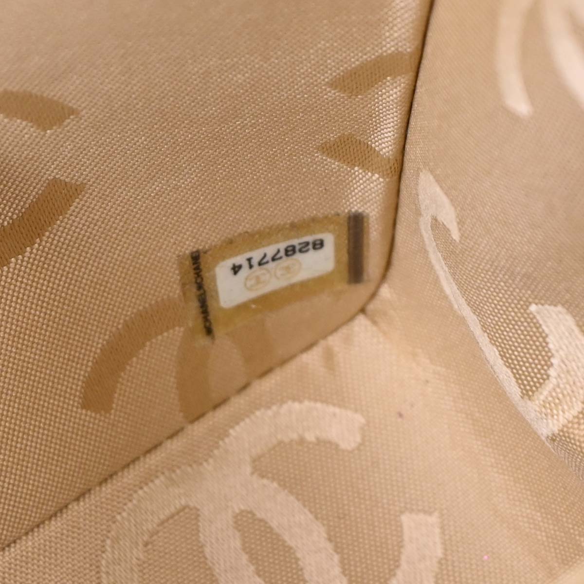 Chanel 2003-2004 Beige Calfskin Shoulder Bag