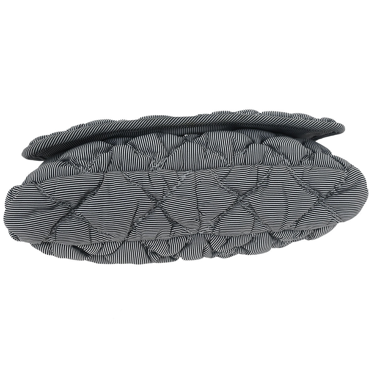 Chanel 2009-2010 Black Nylon Bubble Quilt Handbag