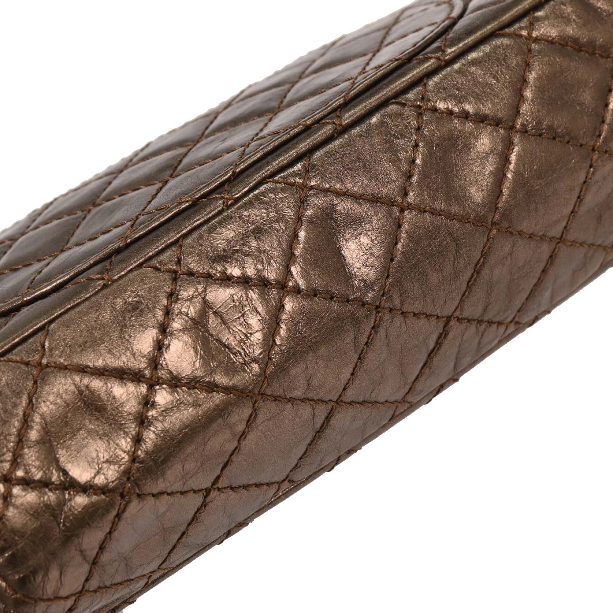 Chanel 2008-2009 Bronze Calfskin 2.55 Classic Double Flap Bag