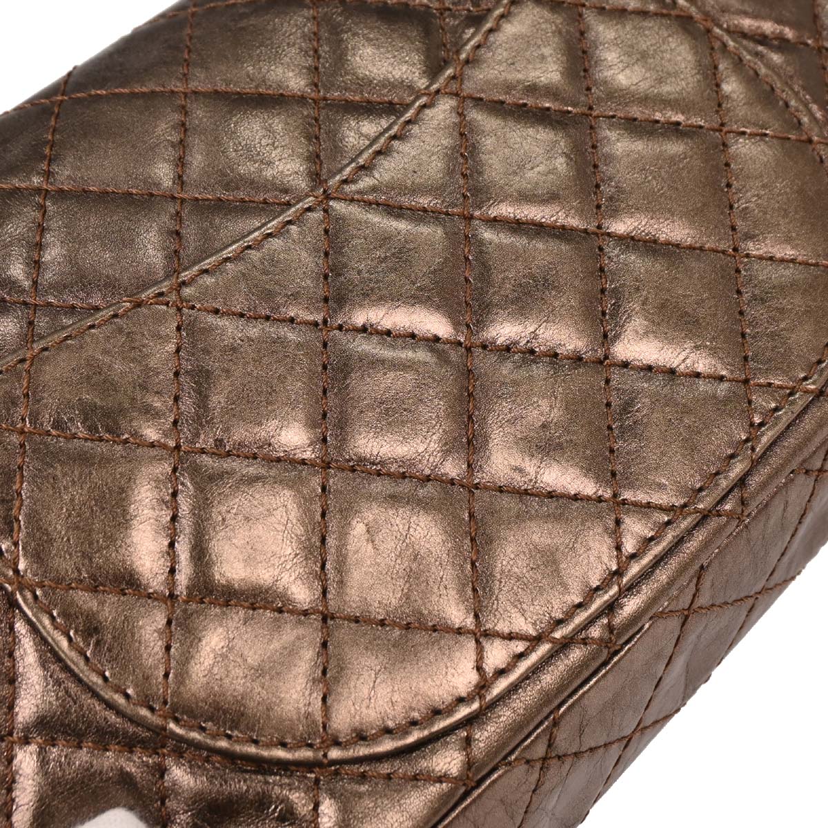 Chanel 2008-2009 Bronze Calfskin 2.55 Classic Double Flap Bag