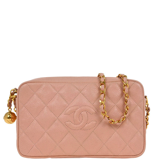 Chanel 1994-1996 Pink Caviar Camera Bag