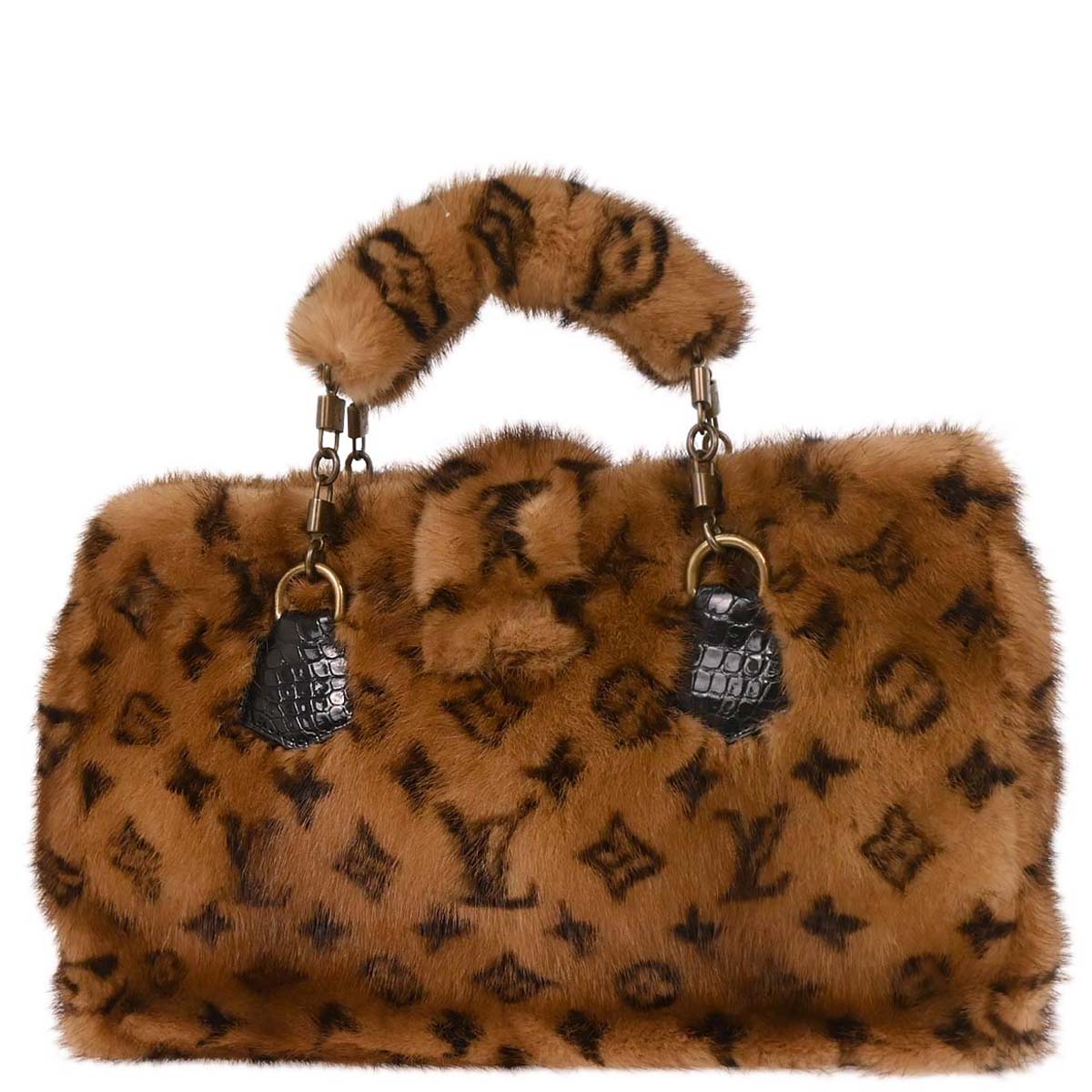 Louis Vuitton * Monogram Mink Alligator Fabuleux Extraordinaires Handbag M92700